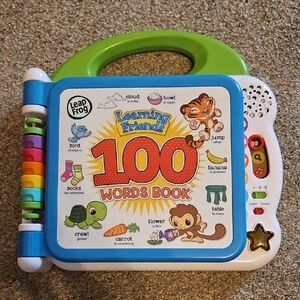 #3465 LeapFrog Learning Friends 100 Words Book - Green and White